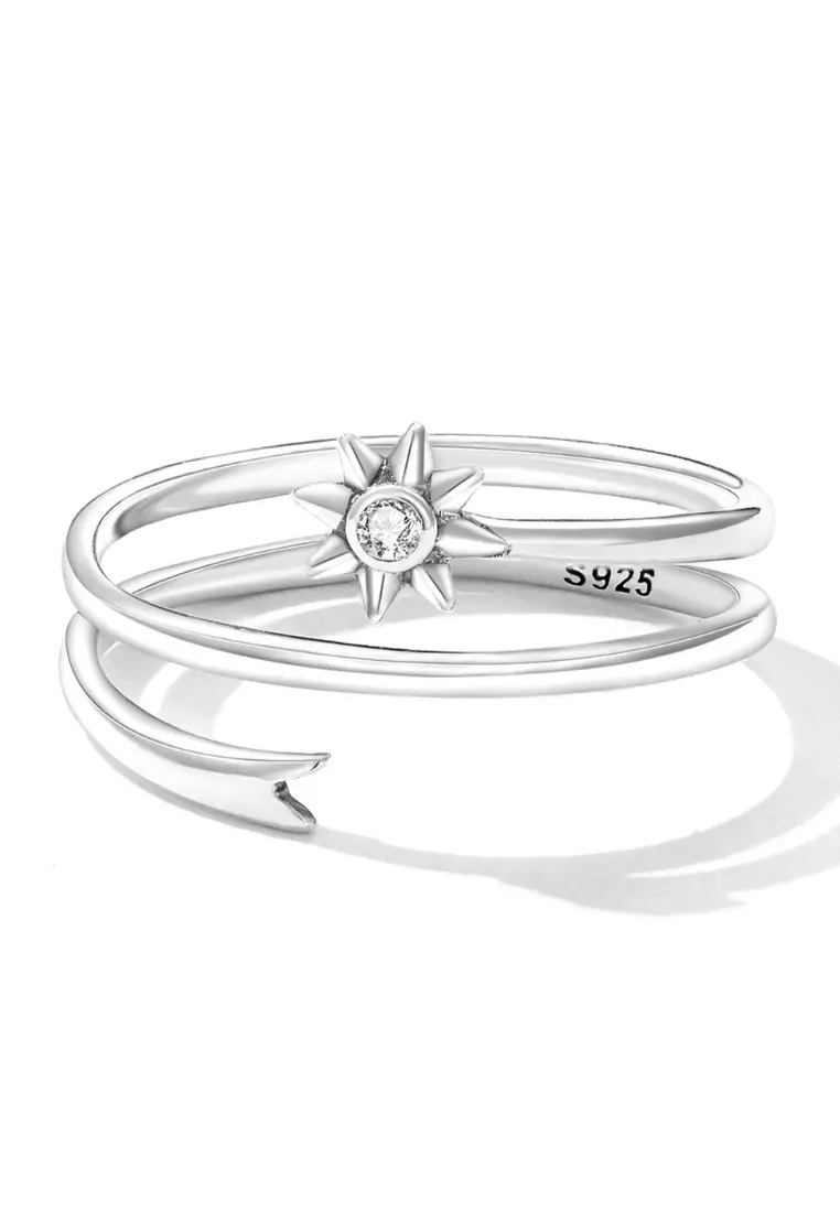 Solid 925 Sterling Silver Spinny Bloom Ring
