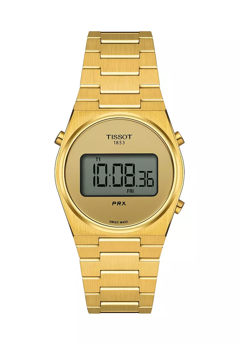 Buy Tissot PRX Digital 35MM Unisex Yellow Gold 1N14 Stainless