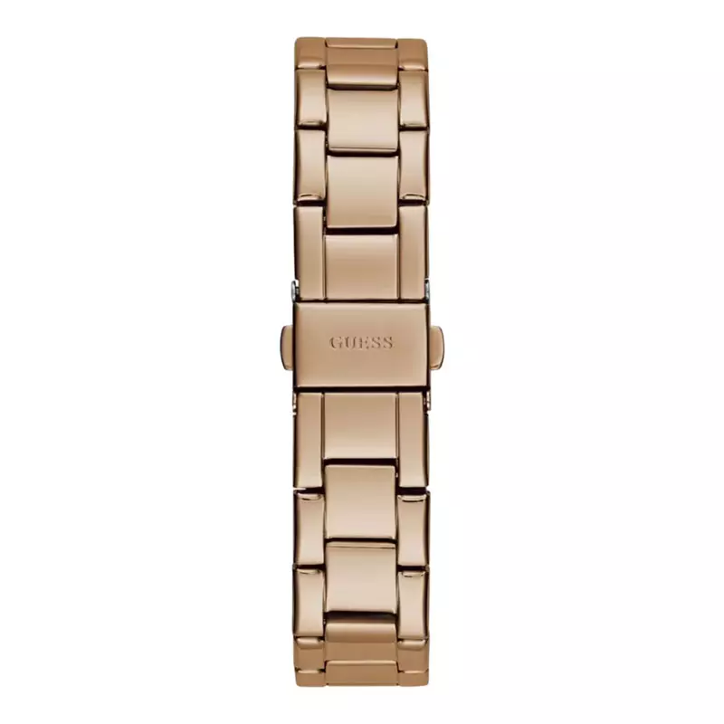 Jam Tangan Wanita Guess GW0590L3 Ladies White Dial Rose Gold Stainless Steel Strap