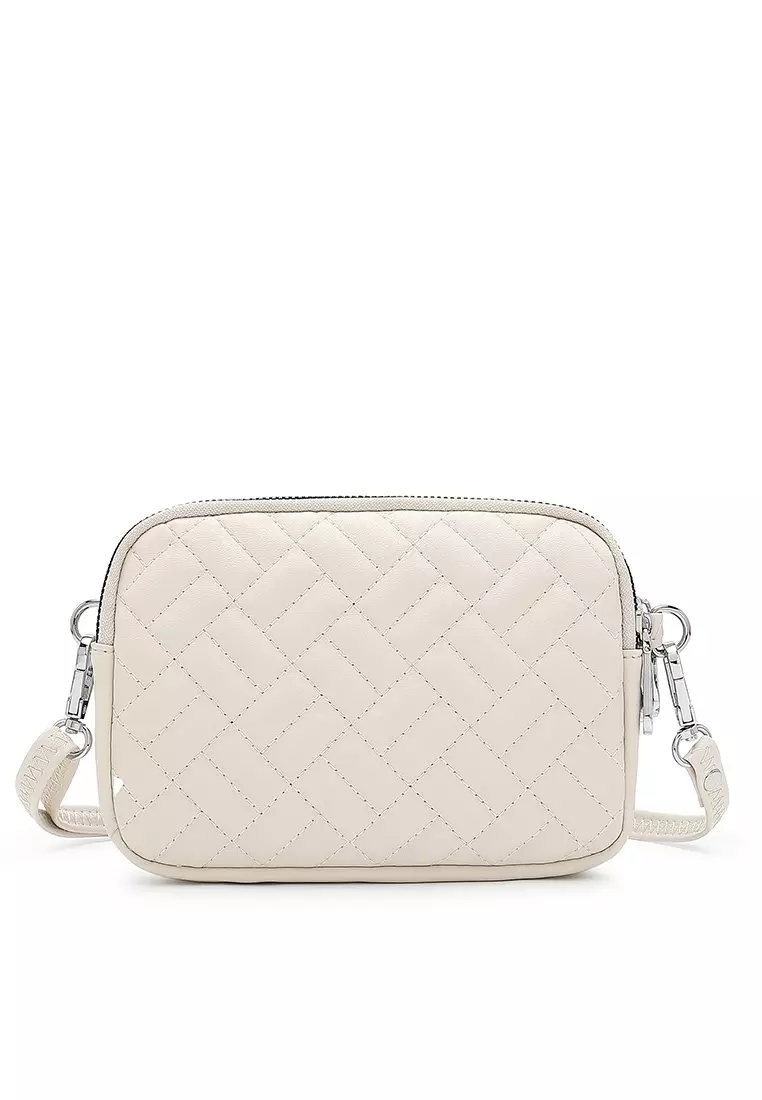 Women's Shoulder Sling Bag / Crossbody Bag - Creamy White