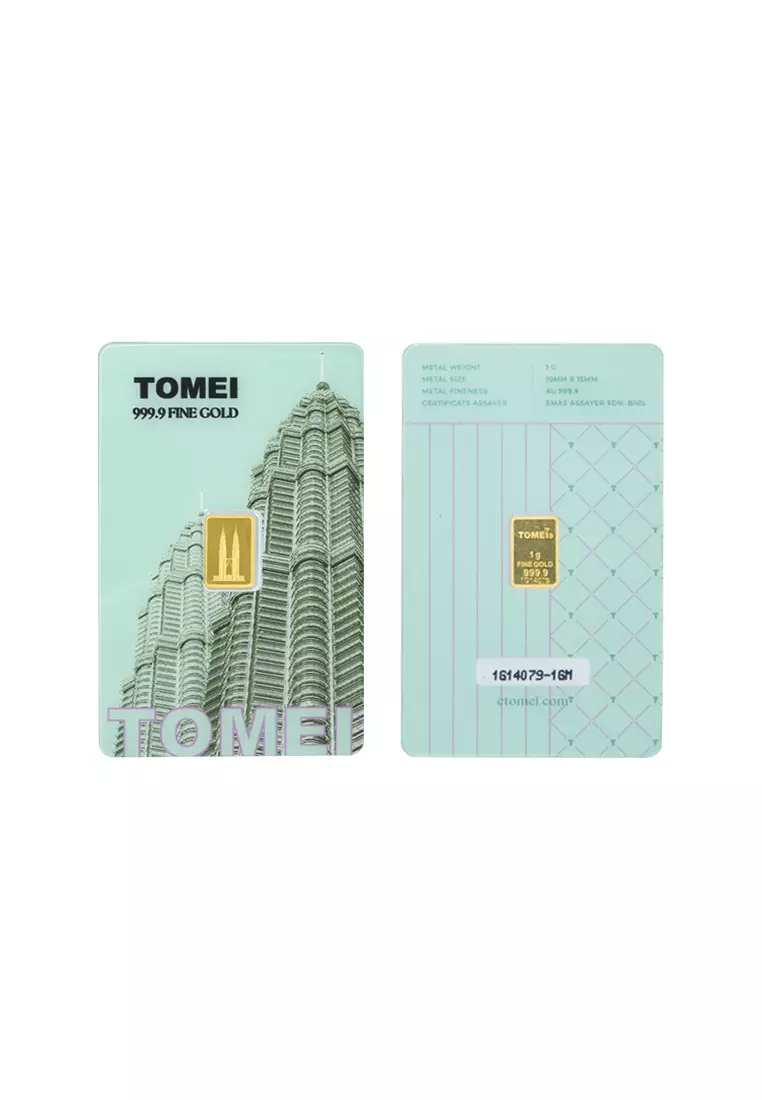 [Tomei Exclusive] KLCC Twin Towers Wafer | 1 Gram | Fine Gold 9999