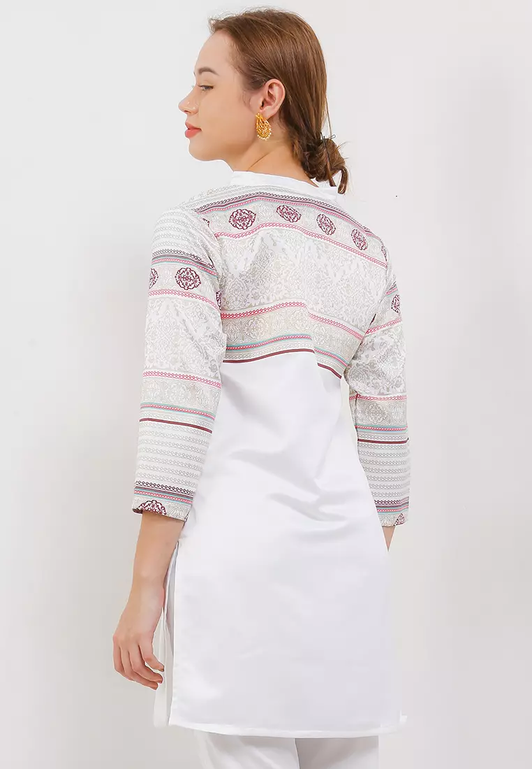 Chanira Festive Raisa Tunic-White