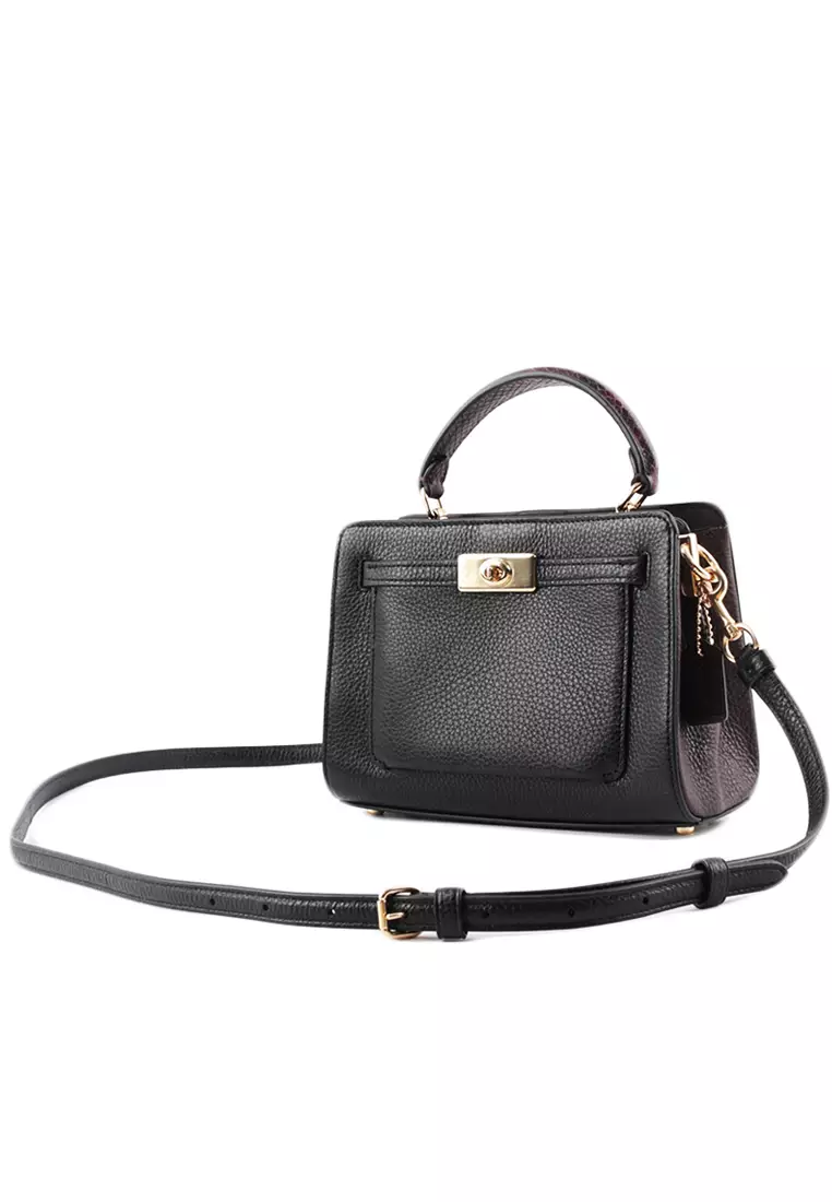 Mini Lane Top Handle Bag - Black