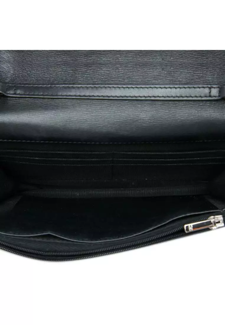 Pre-Loved Chanel Quilted Suede Cocostellar Wallet On Chain