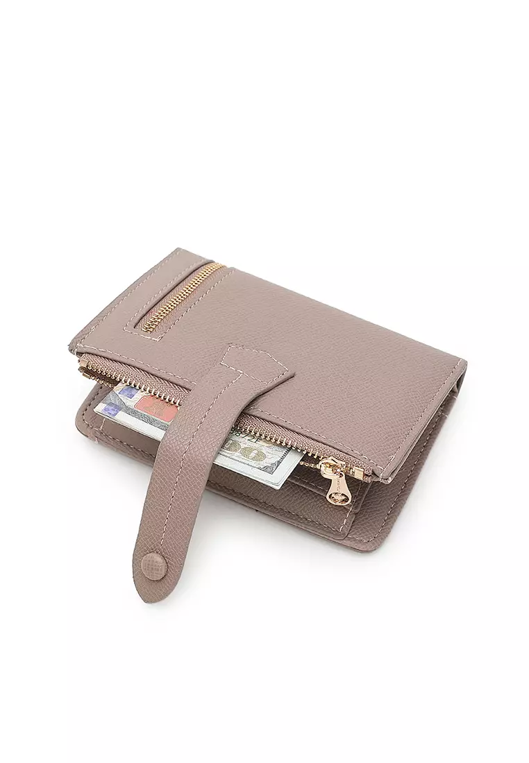 Women's Short Purse / Wallet - Dark Beige