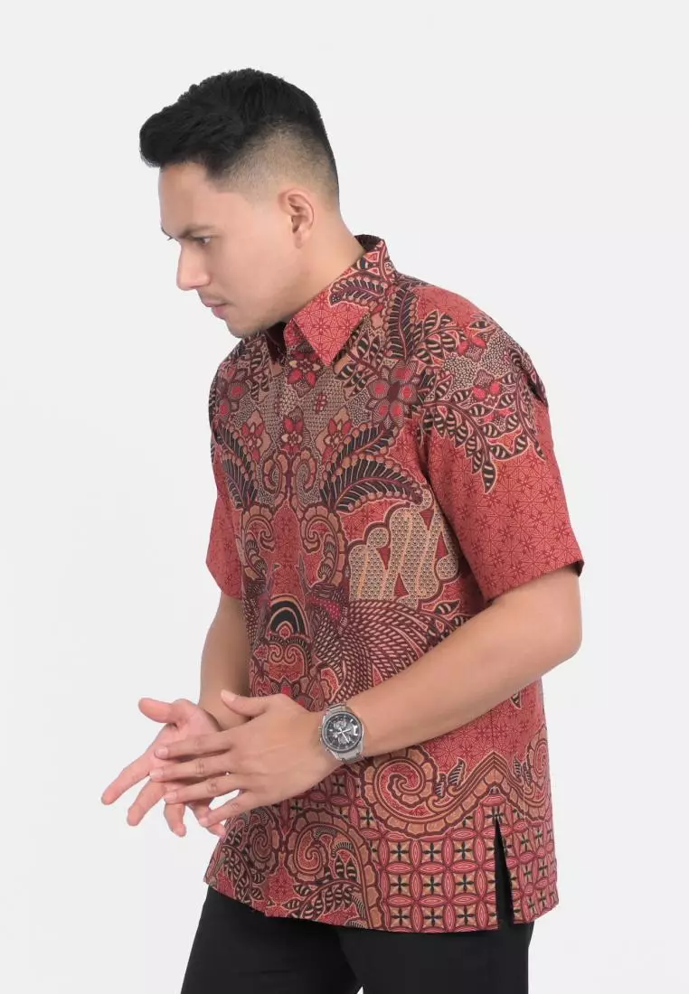 kemeja batik pria lengan pendek  KAWUNG ASMORO