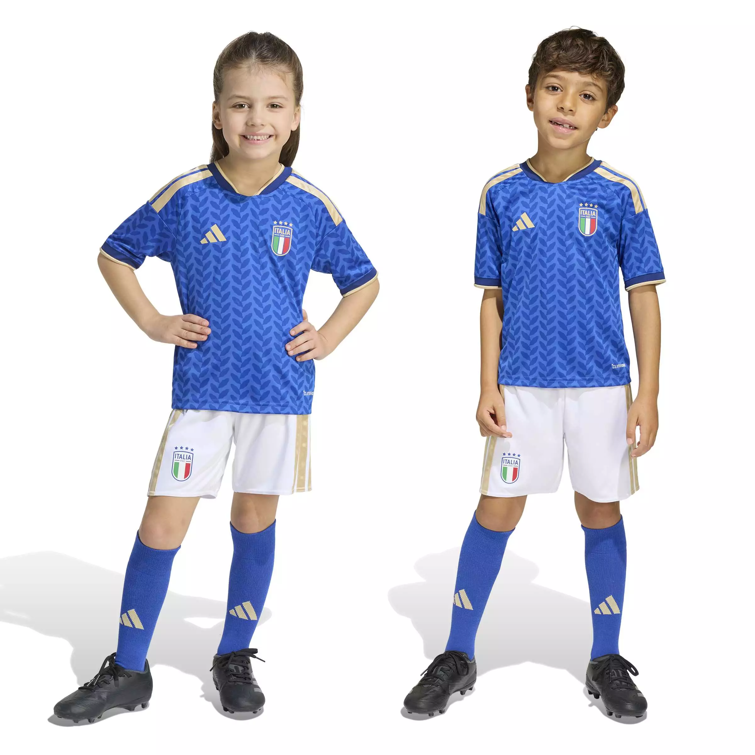 ADIDAS Italy FIGC 26 Home Mini JY7587 - Set Jersey Anak (Biru)