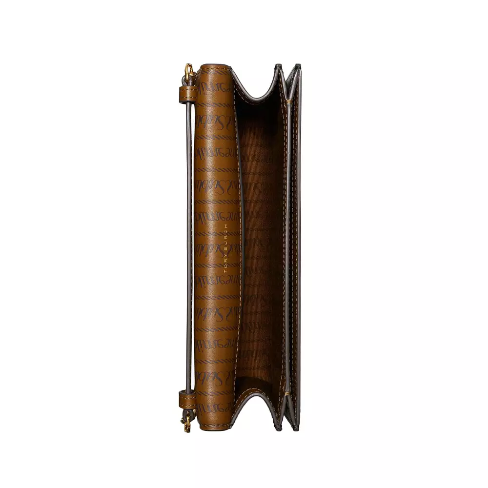 T Monogram Canvas Envelope Wallet on Chain French Press Ghw