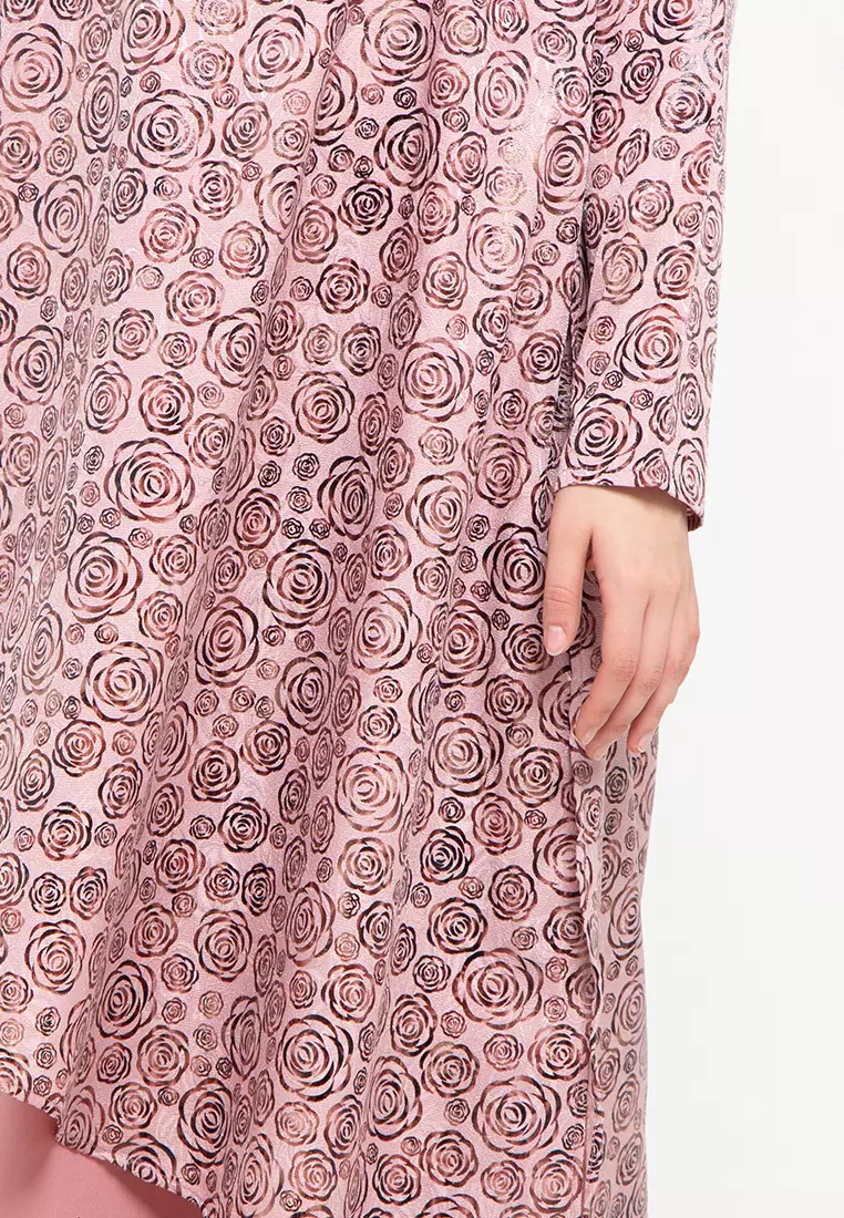 Santi Maxi Dress In Pink Print