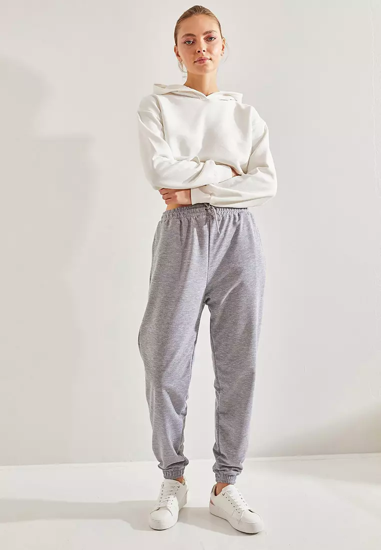 Women's Two Thread Cuff And Elastic Waist Sweatpants