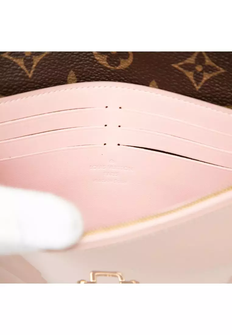 Pre-Loved Louis Vuitton Portefeuille Cherrywood Wallet On Chain