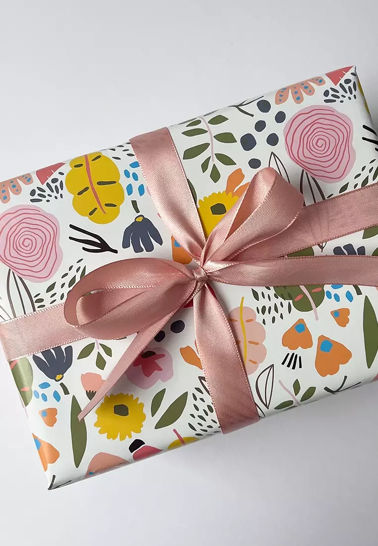 PaperMarket Gift Wrapping Paper Roll 3 Sheets Wild Blossom 2024