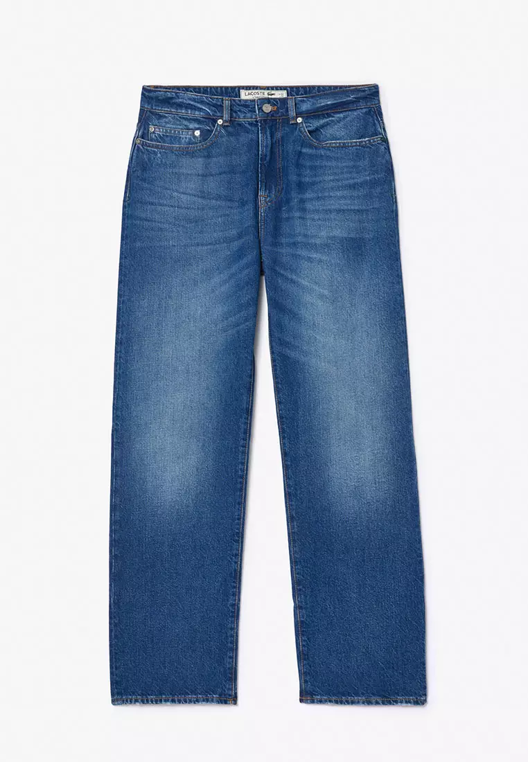 5 Pocket Straight Cut Indigo Jeans