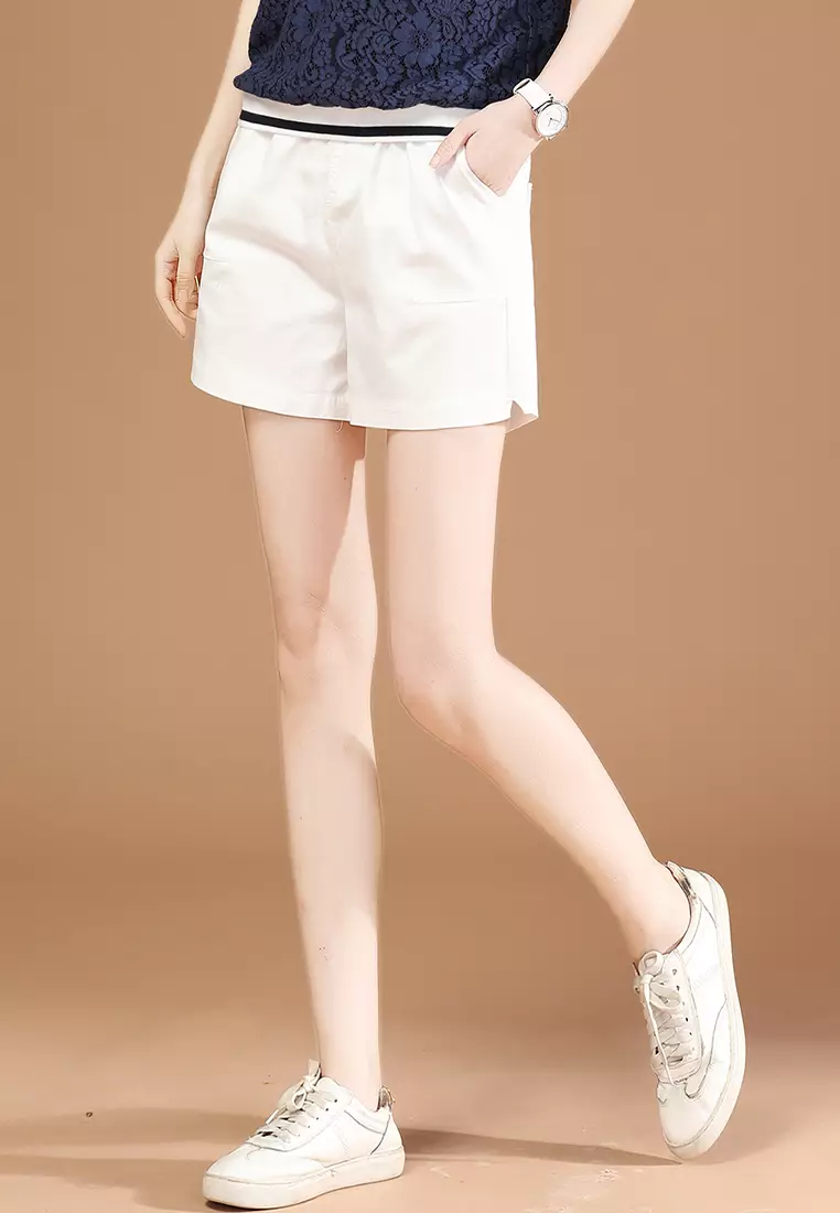 Girls in 2024 white shorts