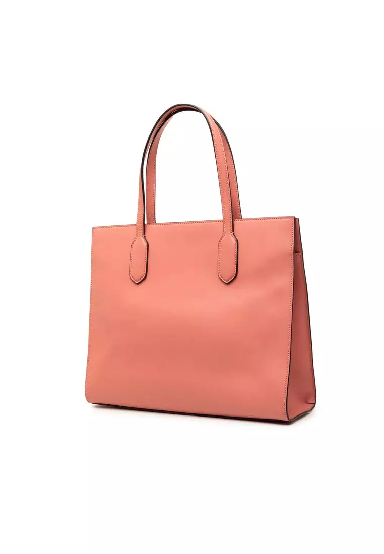 Pre-Loved Gucci Gg Marmont Calfskin Ribbon Tote