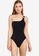 Cotton On Body black One Shoulder Ring One Piece Brazilian Swimsuit E7404US0460CD9GS_1