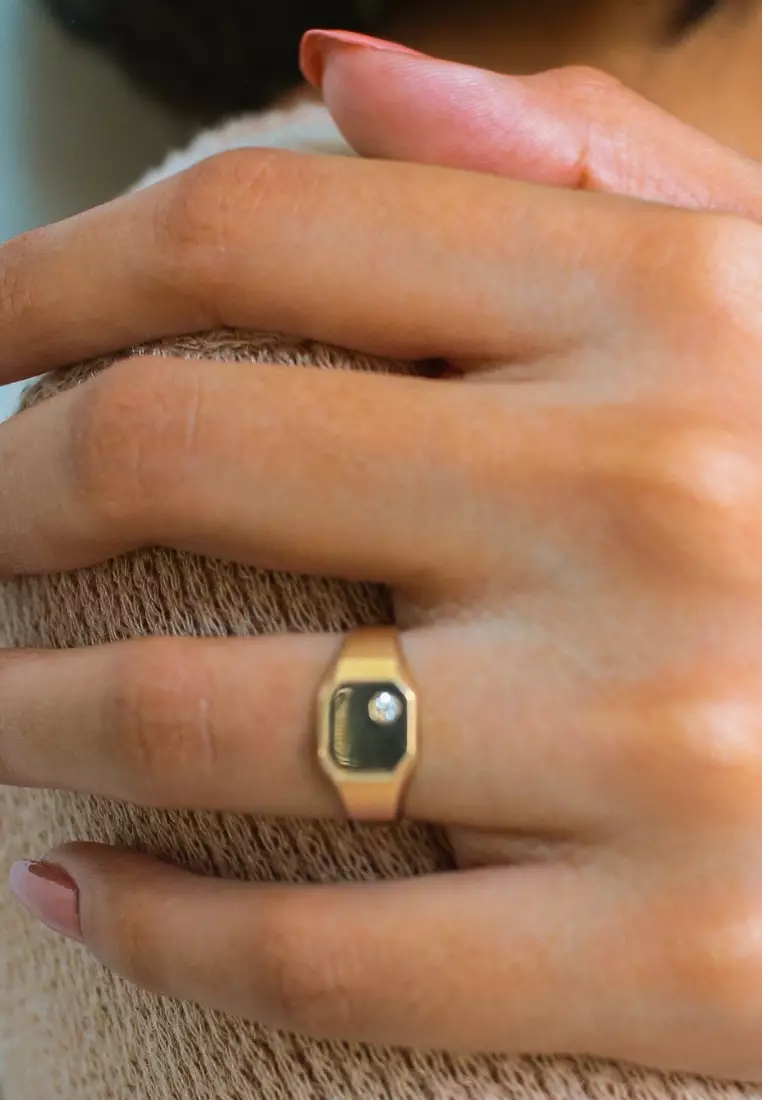Square Signet Ring 18k Gold