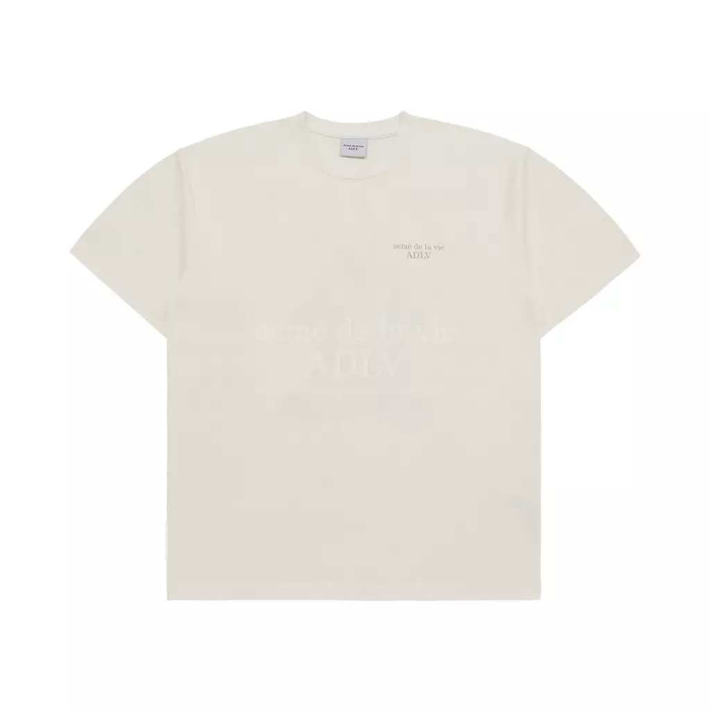 FUZZY DRAGON ARTWORK SHORT SLEEVE T-SHIRT CREAM