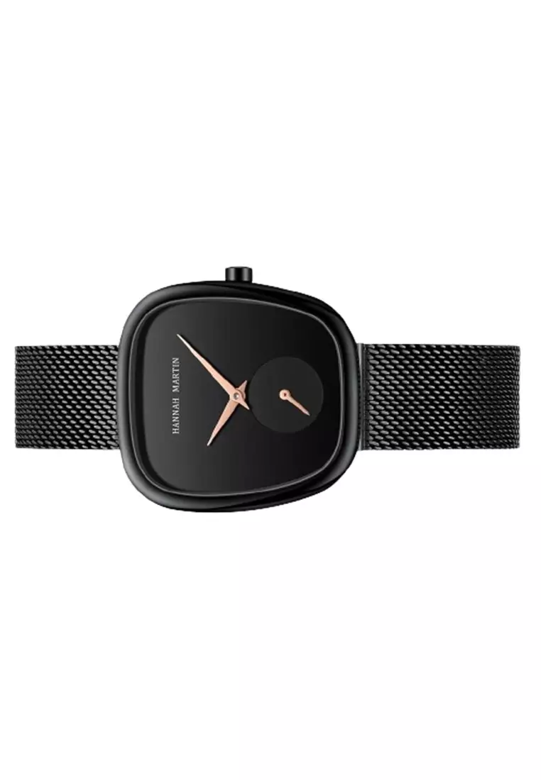 Jam Tangan Wanita 1251 Stainless Steel Mesh Tahan Air ORIGINAL - Black