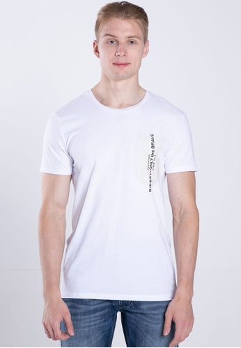 Diesel white T-JUST-POCKET MAGLIETTA T-shirt 859DFAAB0FF3CDGS_1