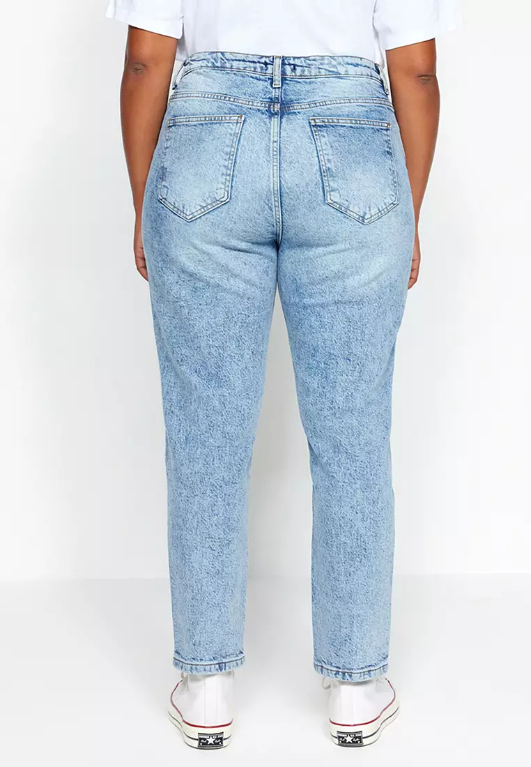 Plus size hotsell blue jeans