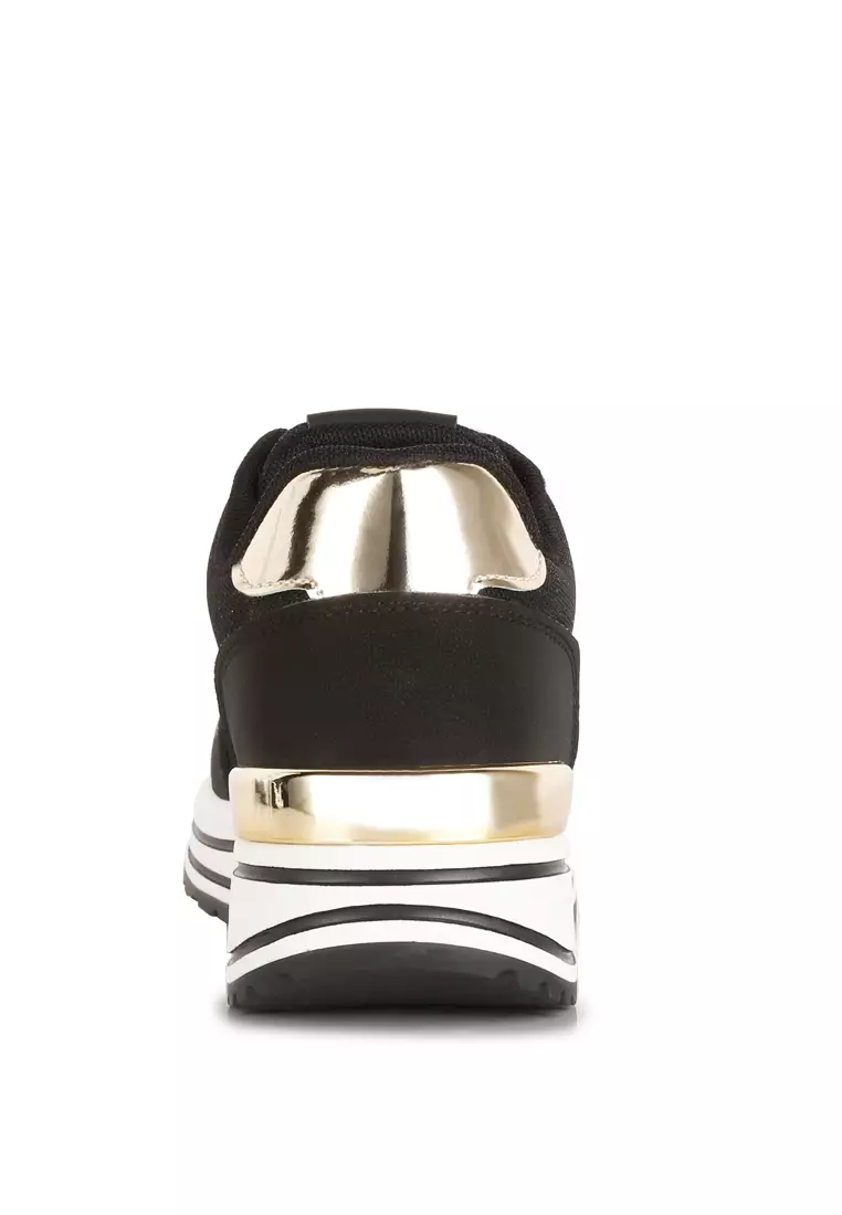 Tommy hilfiger metallic hotsell panel platform trainers