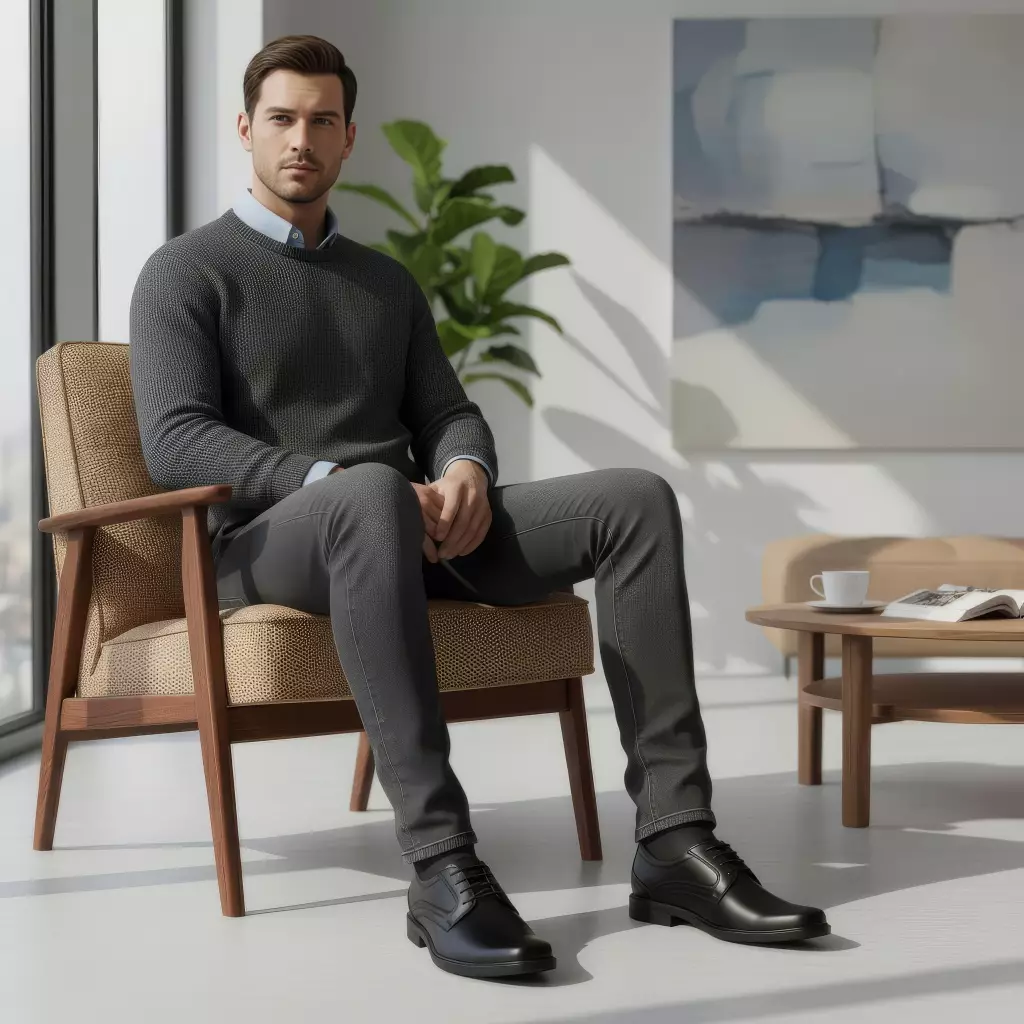 PAULMAY - Sepatu Formal Casual Pria Wina 61 Black