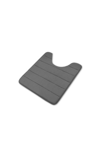 COTONSOFT grey COTONSOFT Porta U-Shape Pedestal Memory Foam Mat - Charcoal EBAE5HLC1BF349GS_1