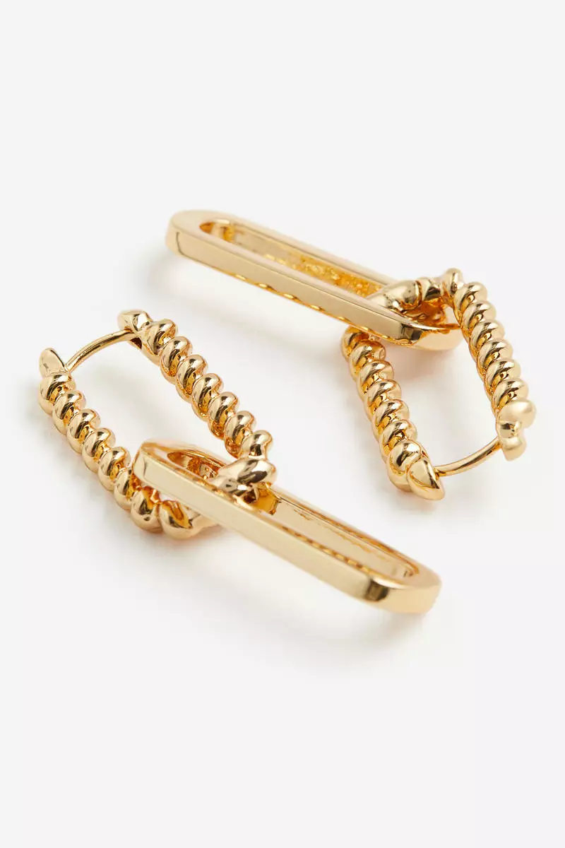 Gold-plated earrings