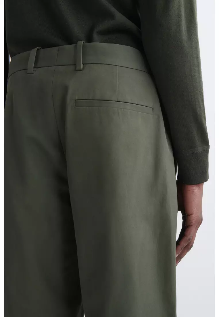 COTTON REGULAR-FIT STRAIGHT-LEG CHINOS