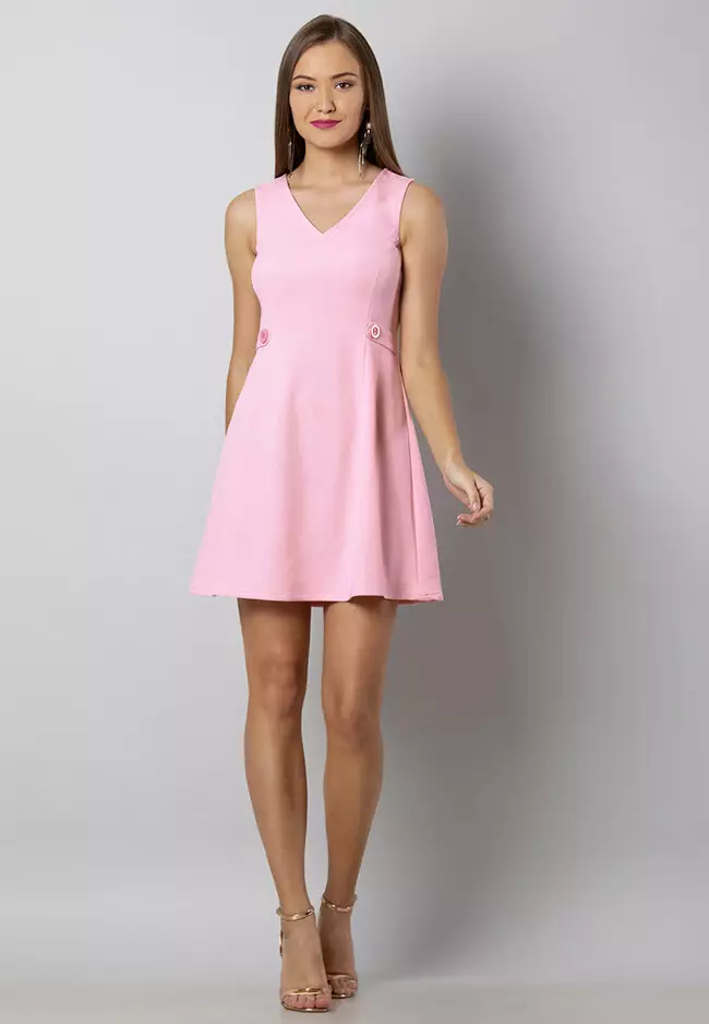 Pale pink deals skater dress