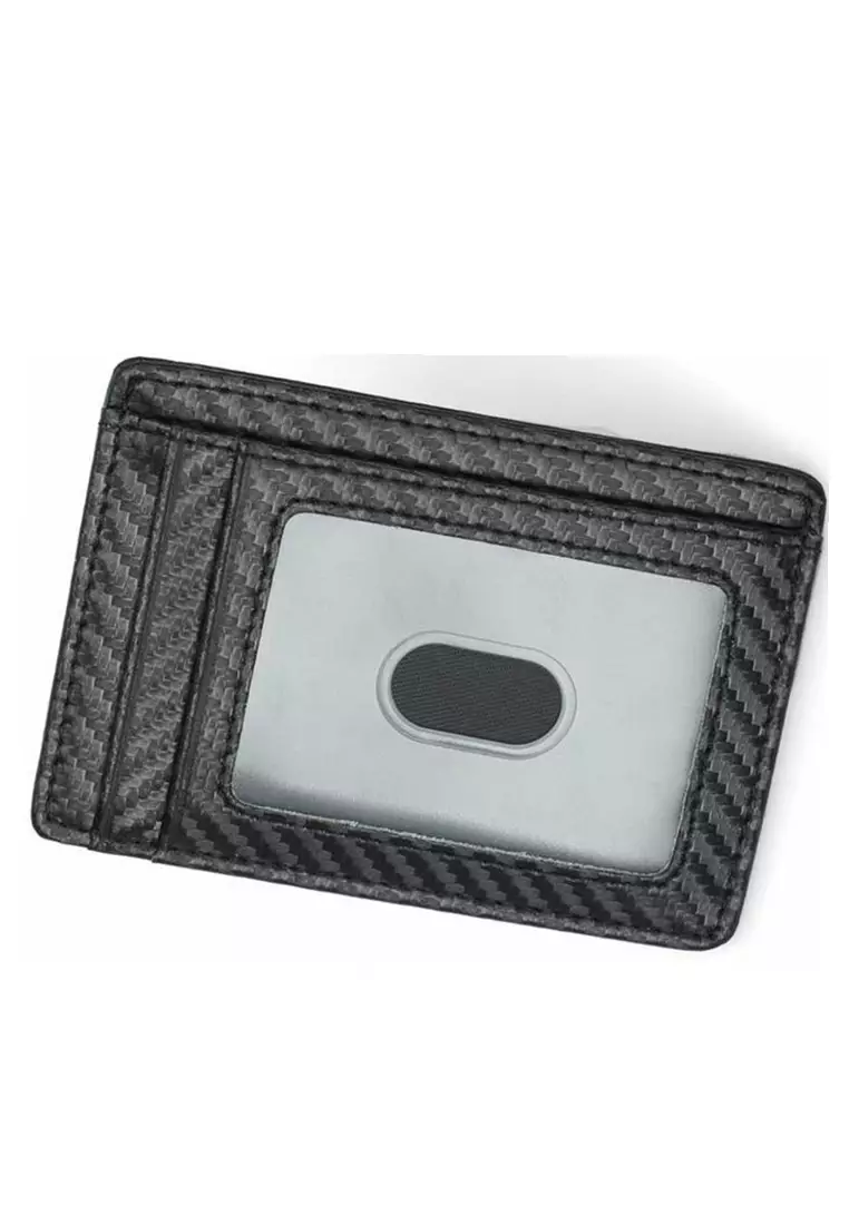 Zackly Dompet Kartu Anti RFID Handmade Slim Design Material Leather Kulit ORIGINAL - Black
