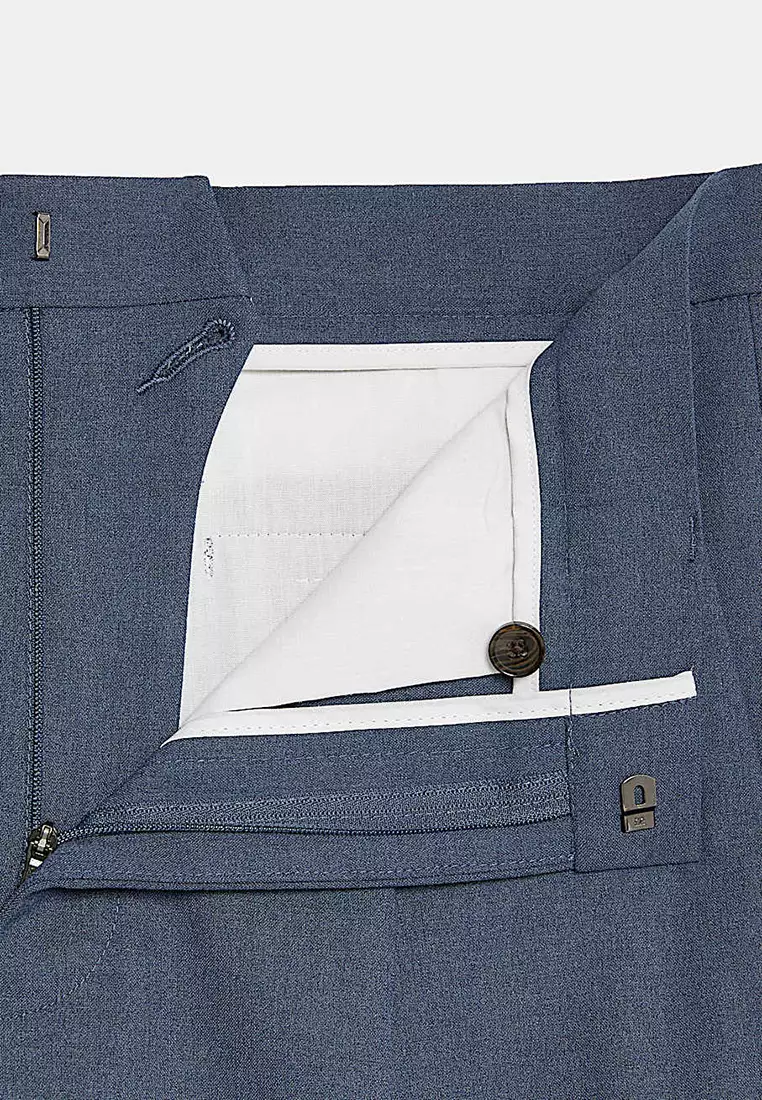 Tailored Fit Single Pleat Smart Trousers