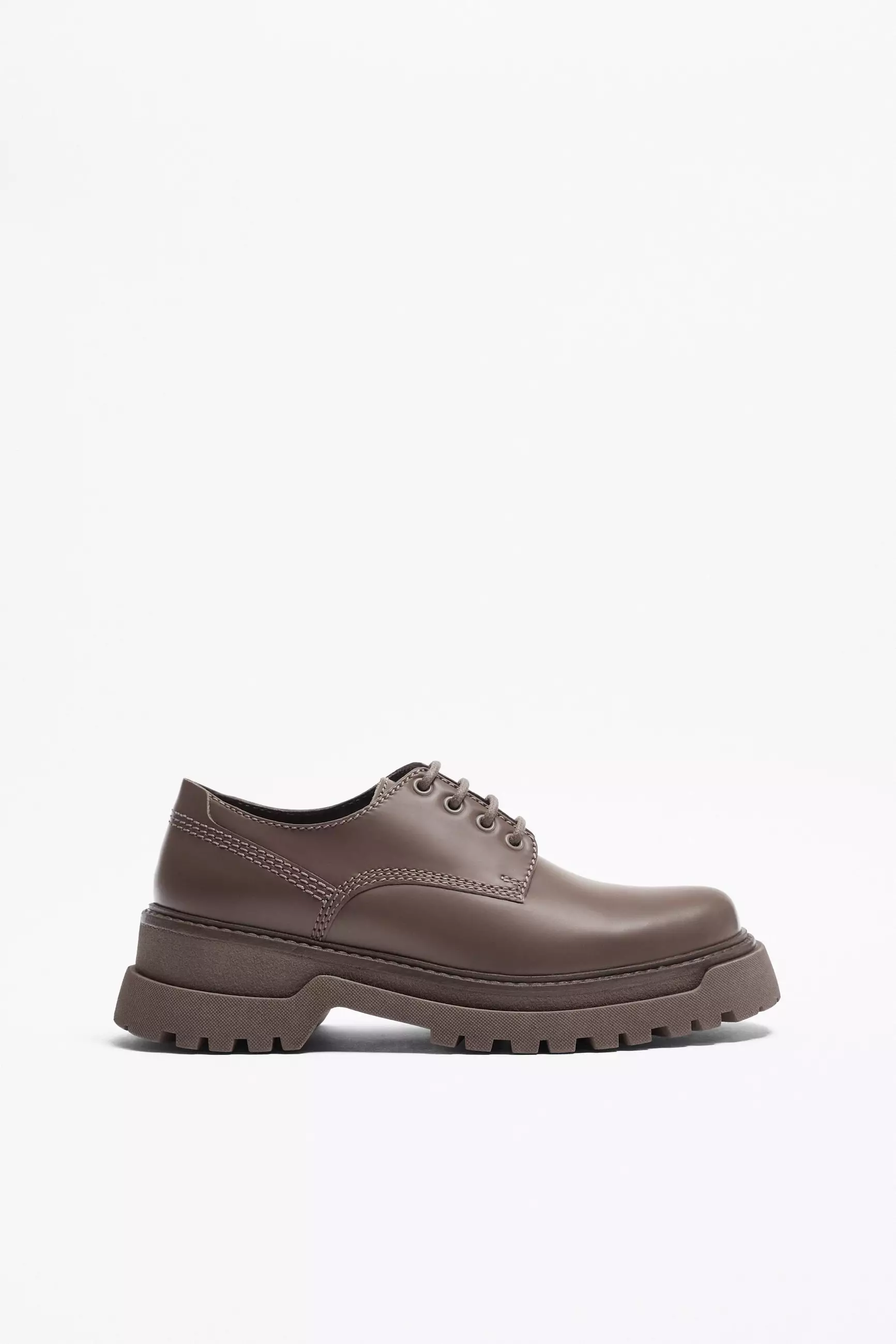 ZARA Chunky Leather Shoes 2024 | Buy ZARA Online | ZALORA Hong Kong