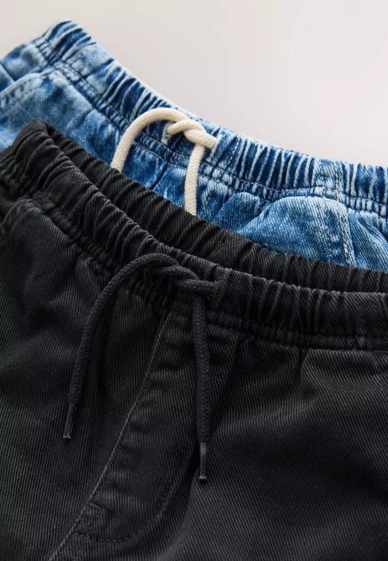 Bermuda Pull On Denim Shorts 2 Pack