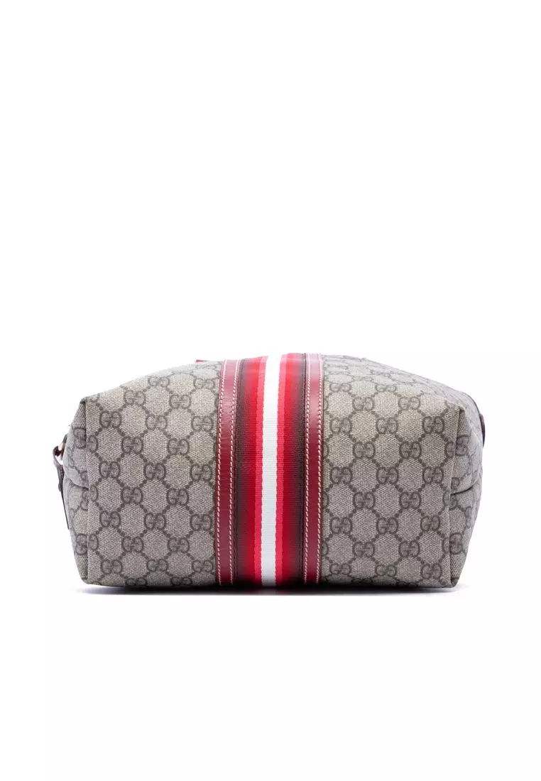 Pre-Loved Gucci Gg Supreme Web Tote