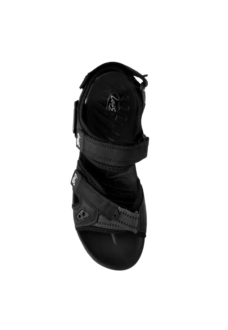 Men Slip On Faux Leather Classic Casual Sandals - 250441265