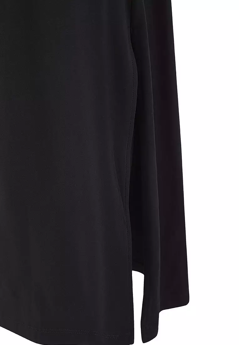 Plus Size Knot Detailed Jersey Knit Dress