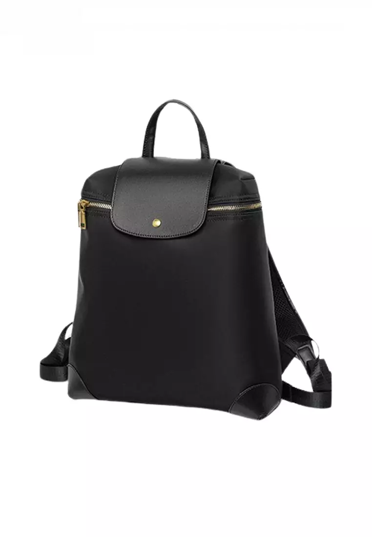 Color Matching Nylon Oxford Patch Faux Leather Backpack (Small Size) JW CL-C9152