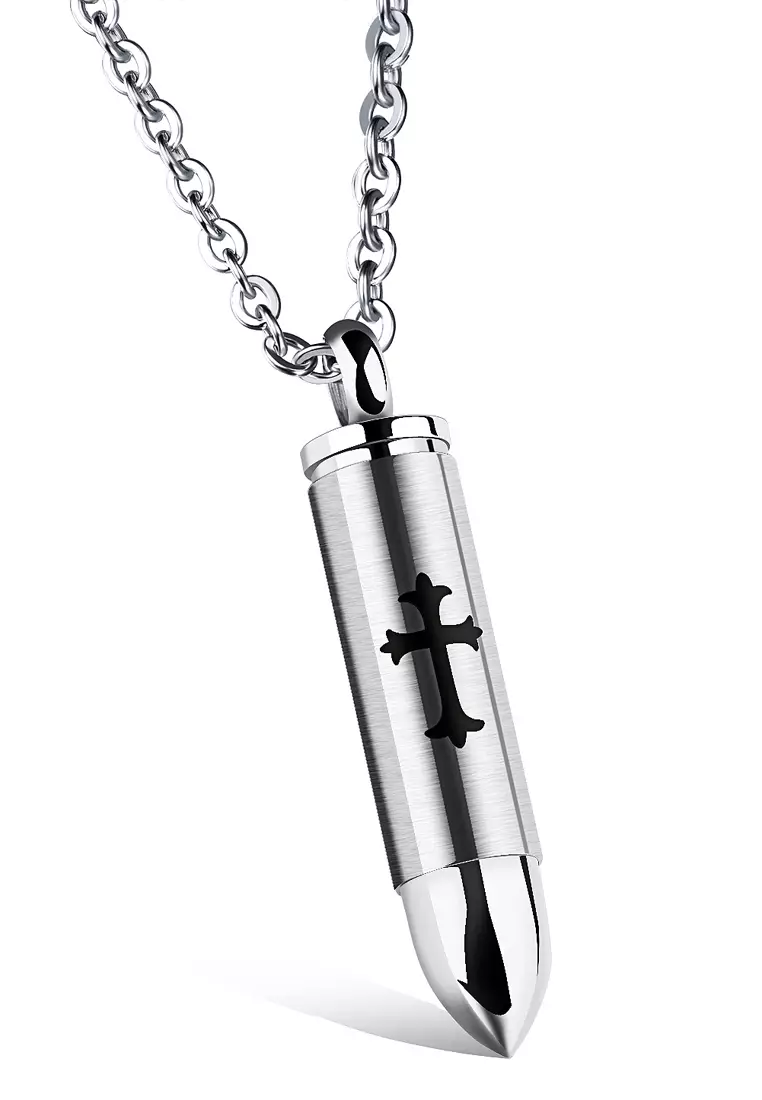 Mens bullet necklace sales