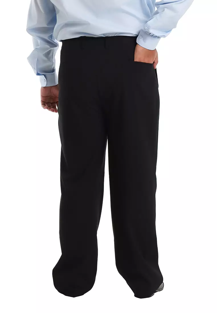 Byford Slack Pant Regular Fit Double Pleats Flexi waist - 3125003A-99Black