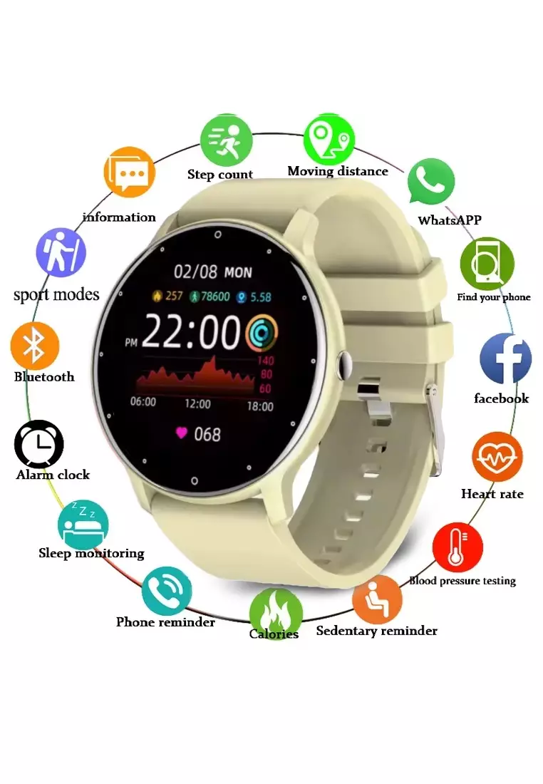 Unisex Smart Watch - Silicon Strap