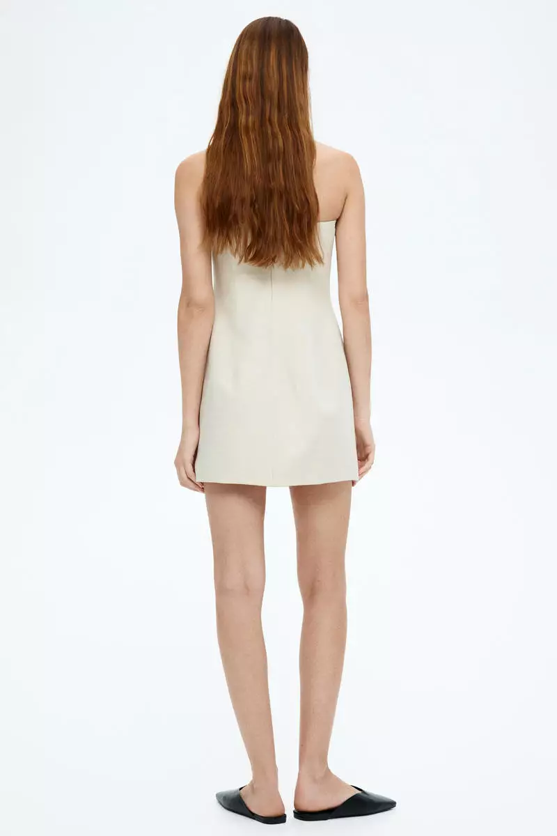 Buy H&M Linen-blend bandeau dress 2026 Online | ZALORA Philippines