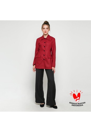 Jual ATS The Label ATS The Label Autumn Top - Maroon Original ...
