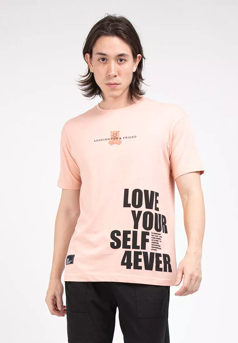Forest Boxy Cut Graphic Tee Crew Neck Short Sleeve T Shirt Men | Oversized Shirt Men - 621296-68BrickRed