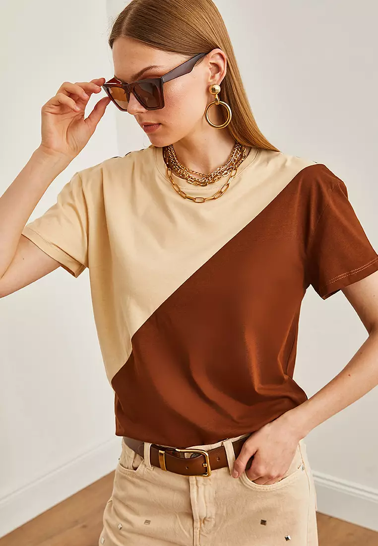 Cotton Colorblock T-Shirt