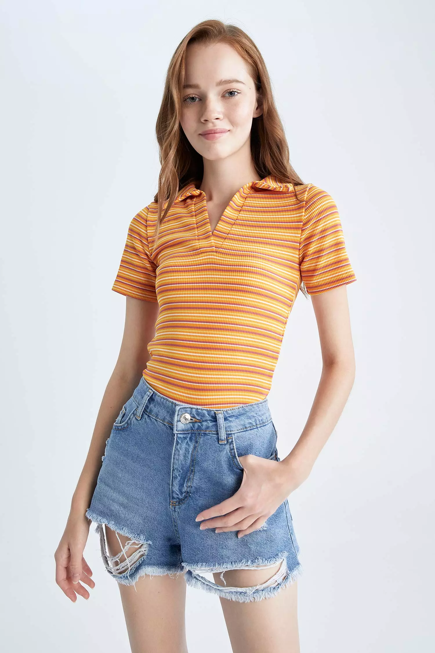 women's fitted short sleeve t shirts
