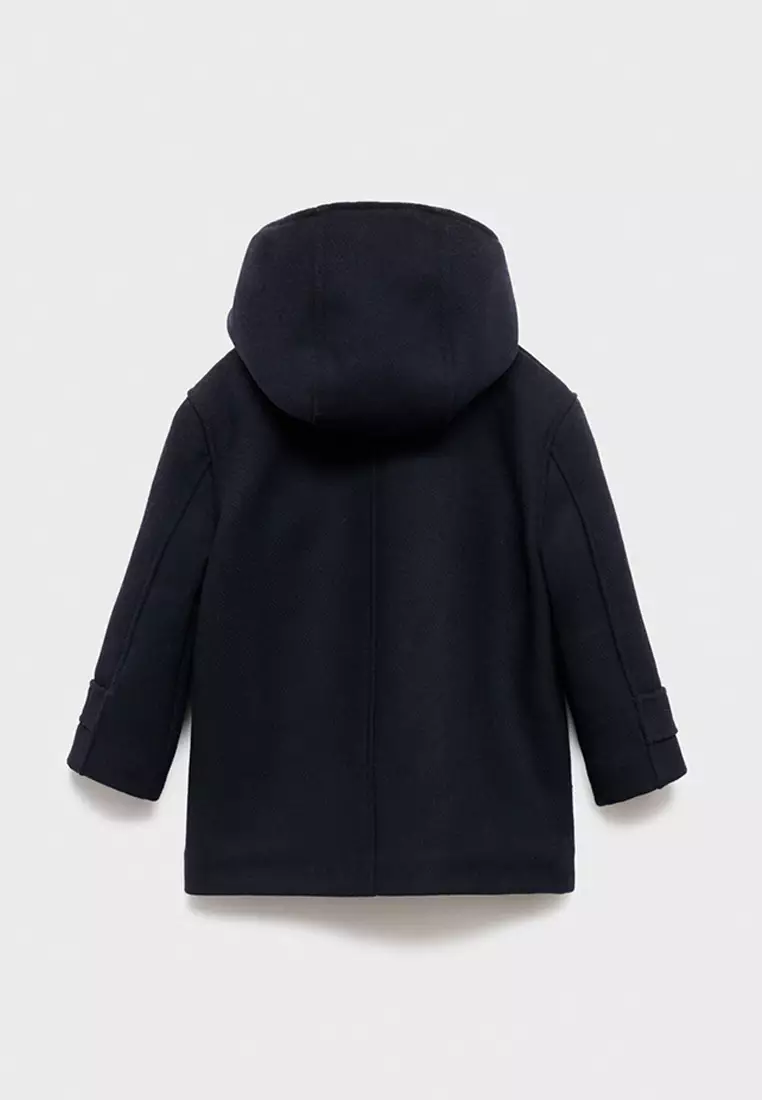 Hood Wool-Blend Duffle Coat