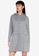 ZALORA BASICS grey Oversized Hooded Dress 5E2FEAAB35C270GS_1