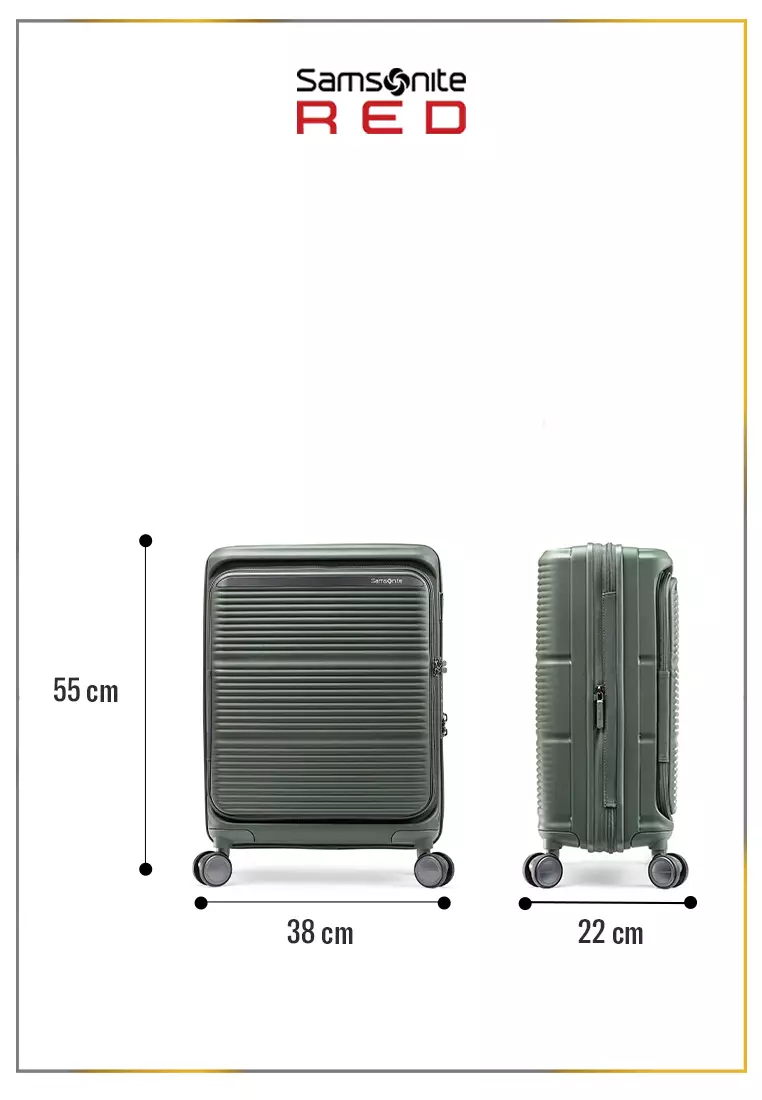 Samsonite Koper Hardcase Paralux HS Cabin 20 Inch Exp Global Co - Olive